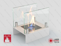 Настольный биокамин Lux Fire &amp;quot;Арлекино&amp;quot; S (белый)